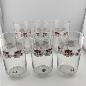Set of 6 vintage Esso glass